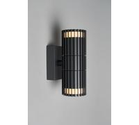 BHS Lighting Zeb Up & Down Outdoor Wall Light in Dark Grey BHS Lighting Dark Grey