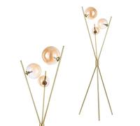 BHS Lincoln Satin Brass Tripod Floor Lamp