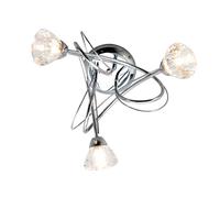 BHS Marianne Small Flush Chrome Ceiling Light