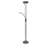 BHS Mother & Child Satin Black LED Floor Lamp