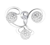 BHS Orianna Flush Chrome Ceiling Light