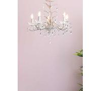 BHS Paisley 5 Light Flush Ceiling Light Brass