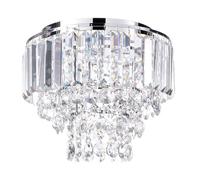 BHS Paladina Small Flush Chrome Ceiling Light