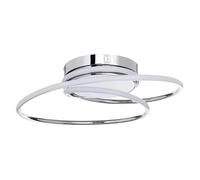 BHS Pei Rings LED Flush Chrome Ceiling Light