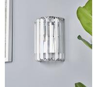 BHS Spa Curv Metal Bathroom Wall Light - Chrome