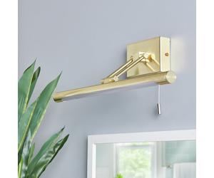BHS Spa Metal Bathroom LED Wall Light - Brass