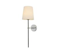BHS Lighting Tamsin Rechargeable Shaded Wall Light in Silver BHS Lighting Silver