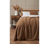 BHS Teddy Bear Fleece Throw in Brown | Size: Small Bhs Brown Small