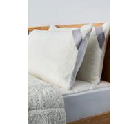 BHS Teddy Bear Pillow Protector Pair in White | Size: Standard Pillow Case Bhs White Standard Pillow Case