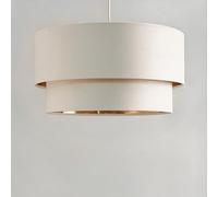 BHS Vera Ivory Velvet 2 Tier Lampshade - 50cm