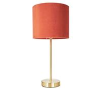 BHS Velvet Burnt Orange Table Lamp