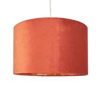 BHS Lighting Large Velvet Easy Fit Light Shade in Orange BHS Lighting Orange