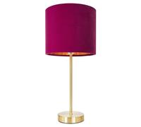 BHS Velvet Raspberry Red Table Lamp