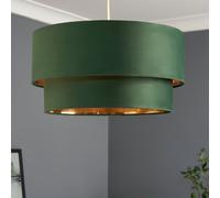 BHS Vera Emerald Velvet 2 Tier Lampshade - 50cm
