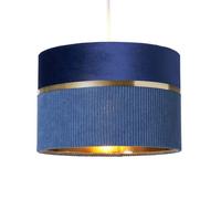 BHS Violet 30cm Blue Mixed Fabric Easyfit Shade