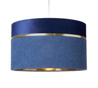 BHS Violet 40cm Blue Mixed Fabric Easyfit Shade