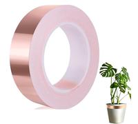 BHSDZX Copper Foil Tape Conductive Adhesive Tape 20MM x 20M Copper Tape Slug Repellent for Guitar Electrical Repairs Stained Glass