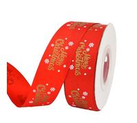 BHSTTNIXP 2cm*10yards Christmas Ribbon for Gift Wrapping,Christmas Cake Decorations,Red Ribbons for Xmas Gift Packaging