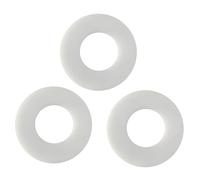 BHSTTNIXP 3 PCS Flush Value Seal,Parts Washer,Toilet Flush Seal Ring Silicone,Replacement Washers for Toilet Cisterns Repair,White