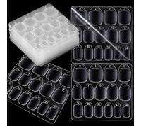 BHSTTNIXP 40 Sheets Nail Stickers,Nail Glue for Press on Nails,Nail Sticky Tabs for False Nails,Double Side Jelly Stickers for Women Girls Nail's Art,Clear