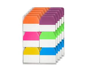 BHSTTNIXP 600 PCS Book Tabs,Index Page Markers Tabs,Transparent Colorful Sticky Tabs,Sticky Index Labels Annotation Tab for Office School Home