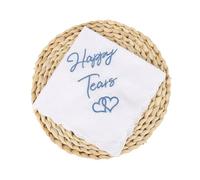 BHSTTNIXP Happy Tears Wedding Handkerchief,Wedding Gifts,Bride & Groom Gifts for Father Mother Friend,Blue Wedding's Keepsake Present for Happy Tears