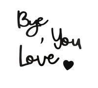 BHSTTNIXP Love You Bye Above Door Sign,Love You Bye Sign,Wood Hallway Decoration,Modern Letter Door Signs for Living-room Bedroom,Wall Art for Hallway,Black