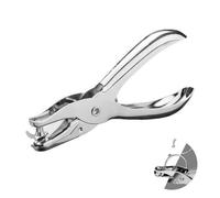 BHSTTNIXP Paper Hole Punch,Single Hole Punch for Crafts,Manual Hole Puncher for Document Card Paper Ticket Binding,Silver