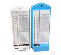 BHT1 Tabular Thermometer and Hygrometer with Russian Drywet Sensor for Monitoring Environmental Conditions in Homes, Warehouses, and Offices (White)