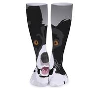BHTGTRFDTD Crew Socks Watercolor Border Collie Soft Socks Crew Sock Stockings Long Socks For Men Women
