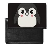 BHTGTRFDTD Passport Cover Case Cute Penguin Pu Leather Passport Holder Cover with Card Slot