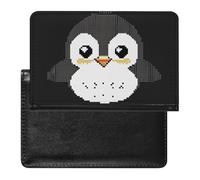 BHTGTRFDTD Passport Cover Case Cute Penguin Pu Leather Passport Holder Cover with Card Slot
