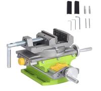 BHTOP Cross Slide Drill Vise, 2 Way X-Y Compound Vise, Multifunction Worktable Milling Machine, Mini Compound Bench Vise