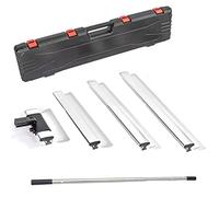 BHTOP Drywall Tools 8", 12", 16" & 32 Skimming Blade with 35-81 inch Extension Handle, Construction Blades Extruded Aluminum & 301 Stainless Steel Construction Tools, Wall-Board with Outer Case