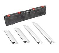 BHTOP Drywall Tools Skimming Blade with Outer Case - 8",12", 16" & 32" Blades Extruded Aluminum 301 Stainless Steel Construction Tools End Caps, Wall-Board with 0.35mm Thickness