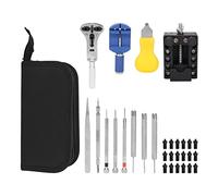 BHTOPIA 13pcs Professional Watch Repair Kit, Watch Repair Tool Set with Battery Opener Strap Remover Gasket Tool, Portable Alloy Watch Repairing Kit for Home and Watchmakers