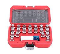BHTOPIA 21pcs Wheel Lock Lug Nut Remover Set, Lug Nuts Screw Removal Tool Kit with Storage Case for E12 E21 E23 E24 E28 E30 E31 E32 E34 E36 E81 E82, Professional Auto Repair Socket Key