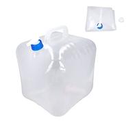 BHTOPIA 2Pcs Collapsible Water Container 20L, Large Capacity LDPE Water Storage Container with Spigot, Folding Water Jug for Camping Laboratory Kitchen Industrial Use, Portable and Space S