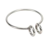 BHTOPIA 8mm Marine Retrieval Ring, Stainless Steel Retriever Ring, Polished Boat Anchoring Supply with Welded Loops, Durable Retrieving System for Yacht Fishing in Dee