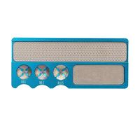 BHTOPIA Billiard Pool Cue Tip Tool, Multifunction Aluminum Cue Tip Grinder and Shaper, Portable Snooker Cue Tip Repair Trimmer with Durable 6063 Aluminum Body for Players On the (Blue)