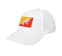 Bhutan Flag Baseball Cap,Summer Adjustable Classic Low Profile Hat for Men Women,The Ultimate Accessory for Outdoor Activies White