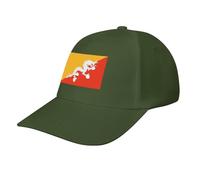 Bhutan Flag Baseball Cap,Summer Adjustable Classic Low Profile Hat for Men Women,The Ultimate Accessory for Outdoor Activies Army Green