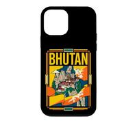 Bhutan Flag Tiger's Nest Monastery Travel Art Case for iPhone 12 mini