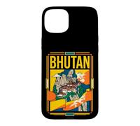 Bhutan Flag Tiger's Nest Monastery Travel Art Case for iPhone 15 Plus
