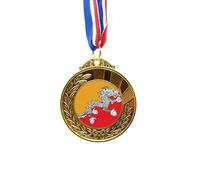 Bhutan National Flag Asia Country Gold Award Winner Medal First Place Ribbon