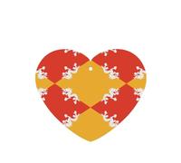 Bhutanese Flag Car Air Fresheners Cards - 6 Pieces,Cardstock Scented Decor For Cars,Bedrooms, Closets