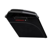 BHVePUbHt 5 Inch Stretched Extended Hard Saddlebags Speaker Lid Compatible With Touring Street Road Road King Electra 1993 2013(Chrome Latch)