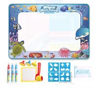 BHYGNVFIP Painting Canvas Reusable Doodle Doodle Cloth (100CM*80CM Sea Animal (3 Pens + 4 Plastic Copy Board + Roller+Album))