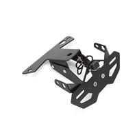 BHYYDS For B&MW HP4 1000 S1000RR S1000R Motorcycle License Plate Holder Tail Tidy Fender Eliminator Motorcycle License Plate Holder Bracket(C.Adjustable Plate)
