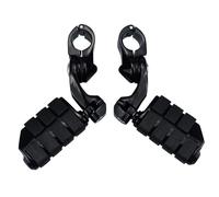 BHYYDS For CVO Road King Street Glide Sportster Iron 883 Motorcycles Footrest Engine Guard Motorcycle Footpegs Footrest(Black Set)